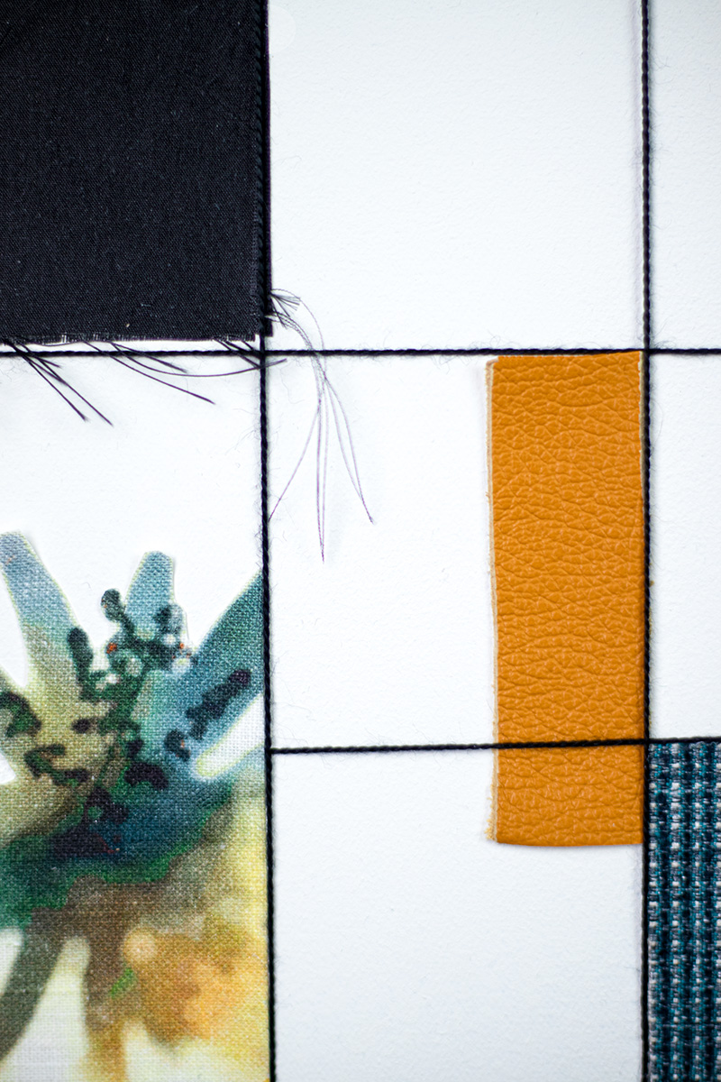 Tactile wall piece reacting to light and air movement