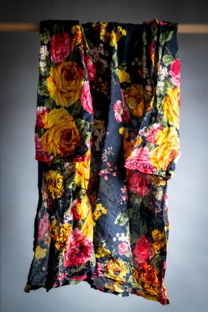 Nostalgic wall decor from textile