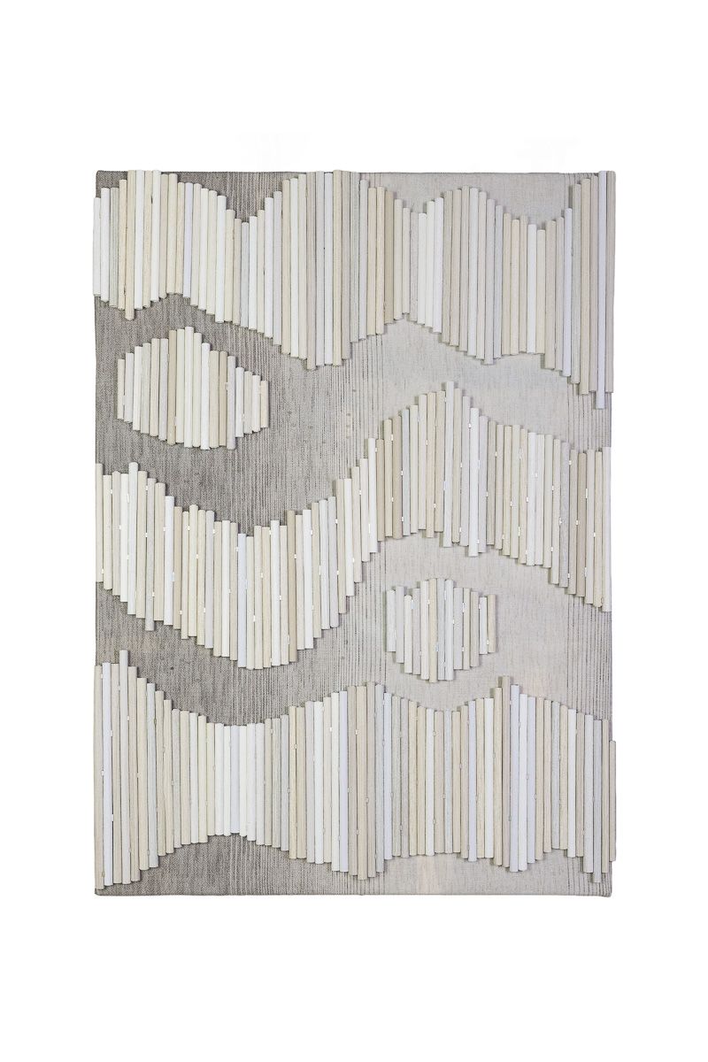 Eco-friendly tactile wall panel made from reclaimed materials